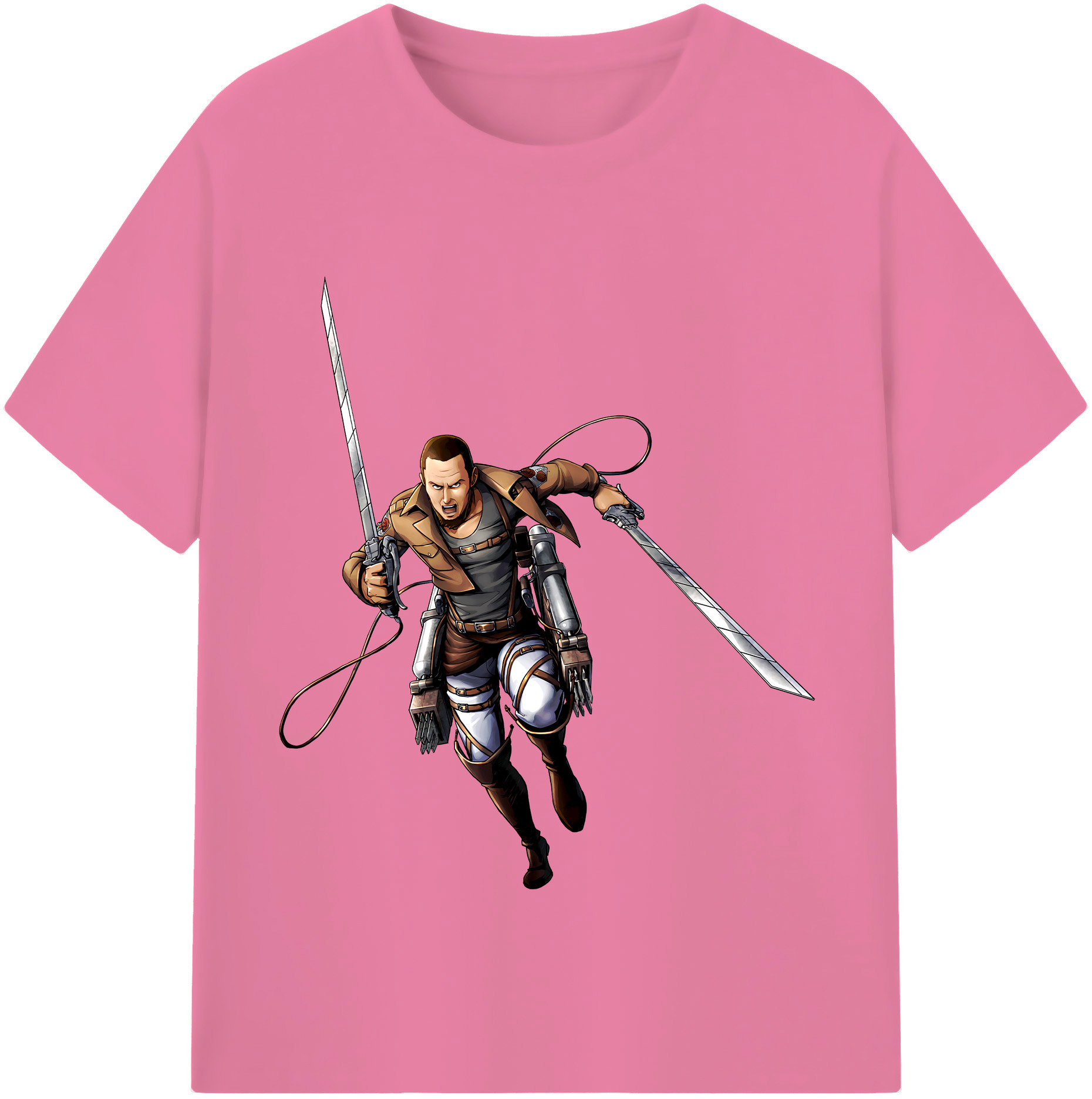 （画像用） 進撃の巨人 Attack on Titan 綿100％半袖Tシャツ（フロントプリント）
